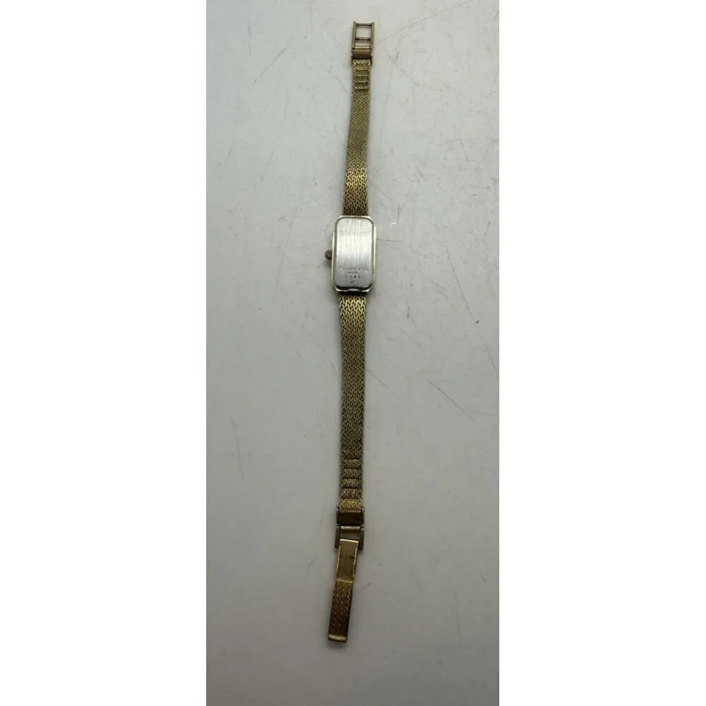 Vintage Le Gran Ladies Quartz Watch Swiss Made Gold Tone Bracelet 3181 Rectangle
